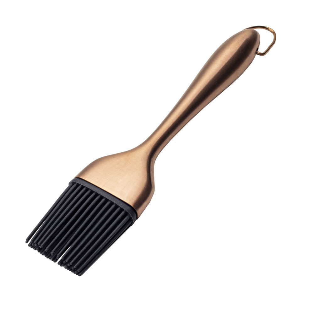 PINCEL CULINARIO ACO INOX ROSE GOLD 22X4,5CM C/1UN