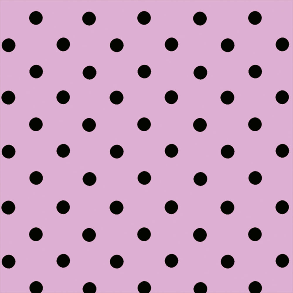 SACO PEROL 15X44 POA LILAS/PRETO PT C/100 UN