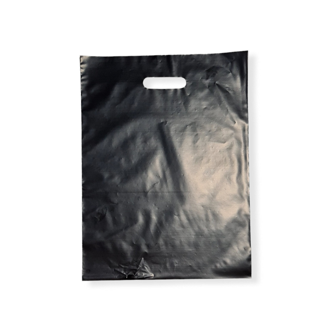 BOLSA SORRISO PRETA 0,15 30X40CM PT C/25 UN