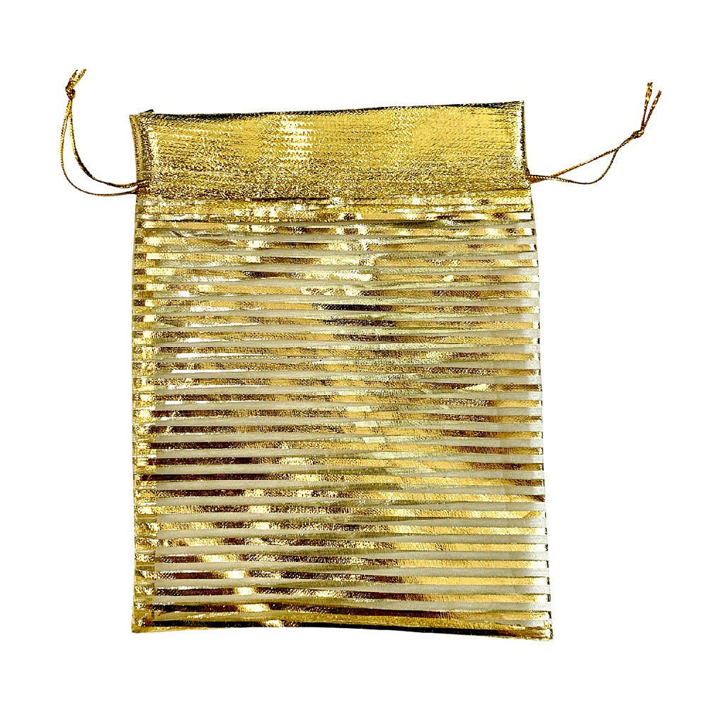 SACO LAME DOURADO 15X18 CM C/1 UN