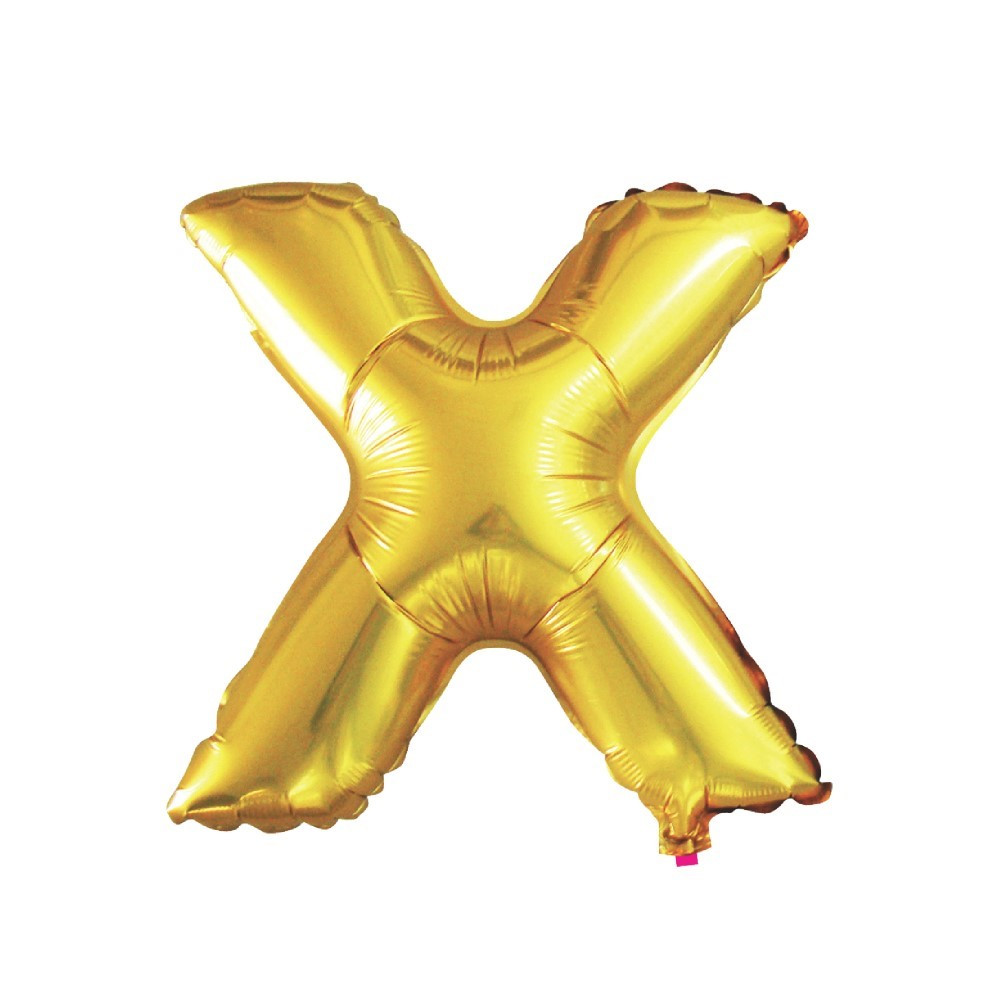 BALAO DOURADO X - 16 POLEGADAS 40 CM