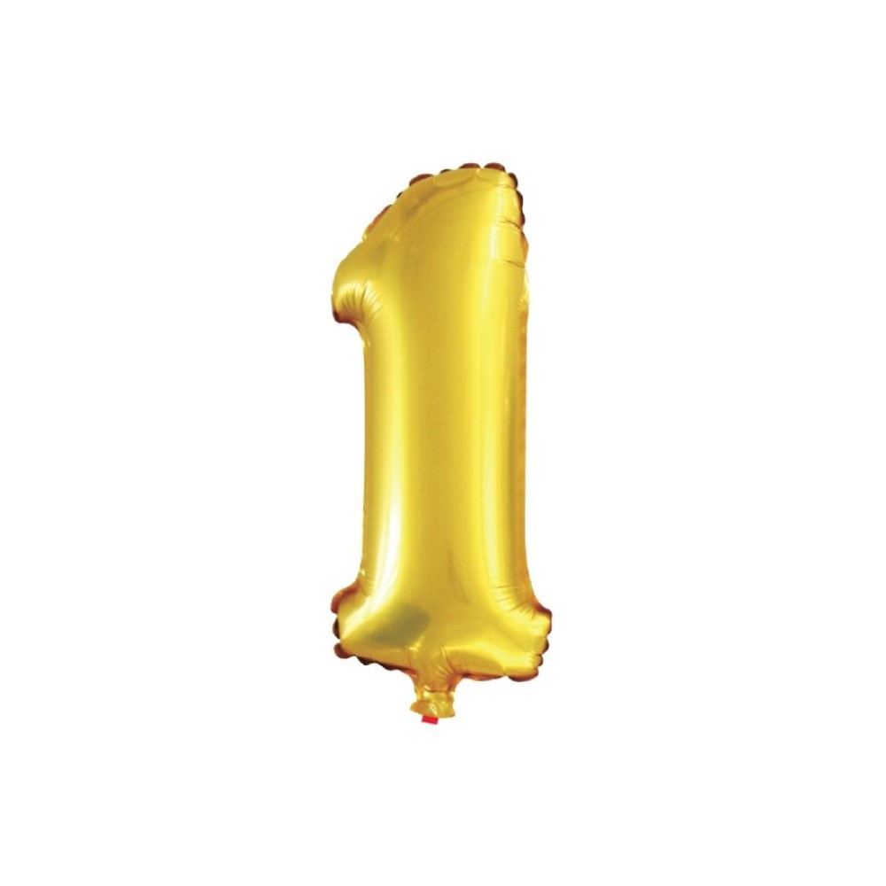 BALAO DOURADO NUMERO 1 - 28 POLEGADAS 71 CM