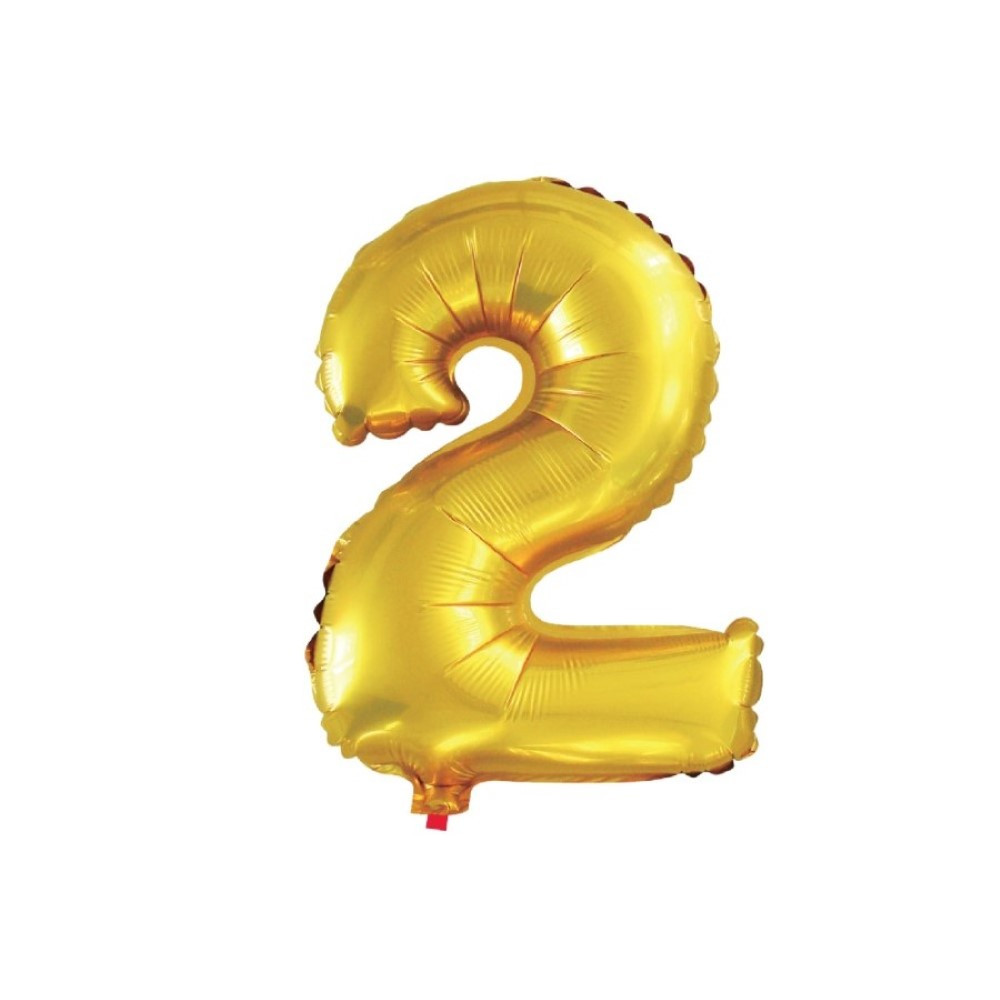 BALAO DOURADO NUMERO 2 - 28 POLEGADAS 71 CM