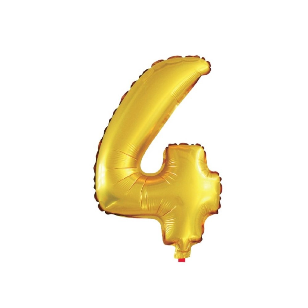 BALAO DOURADO NUMERO 4 - 28 POLEGADAS 71 CM