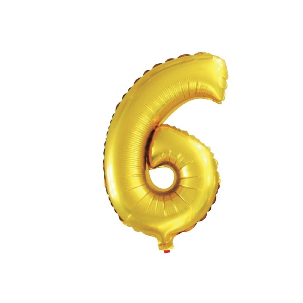 BALAO DOURADO NUMERO 6 - 28 POLEGADAS 71 CM