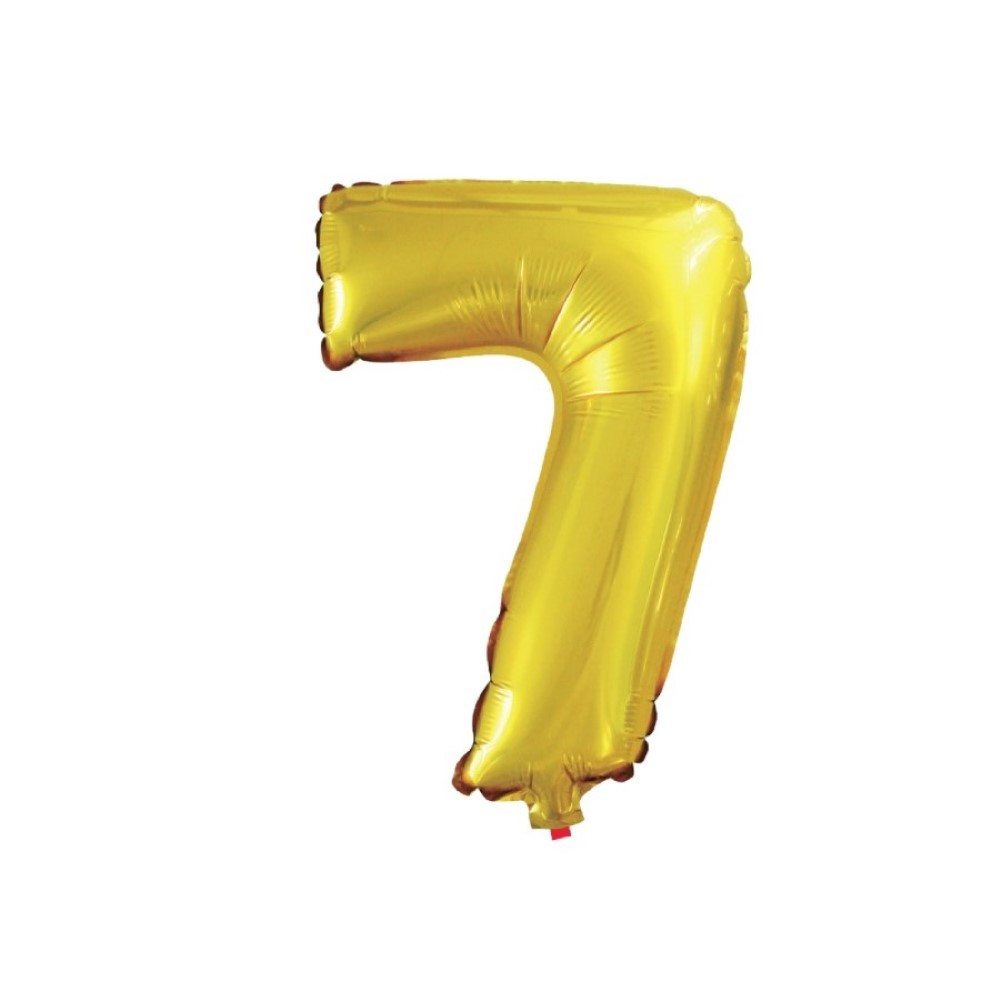 BALAO DOURADO NUMERO 7 - 28 POLEGADAS 71 CM