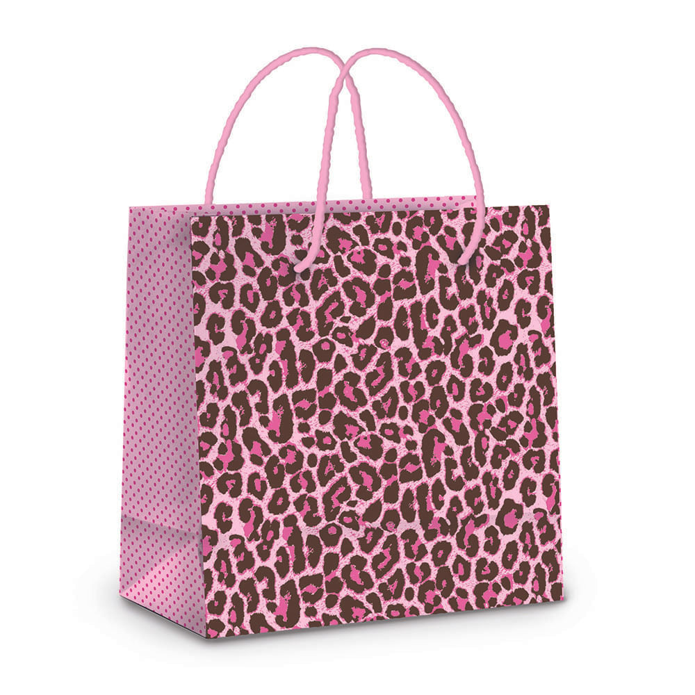 SACOLA LAM FELINA ROSA MINI 10,5X9,5X4 C/10 UN