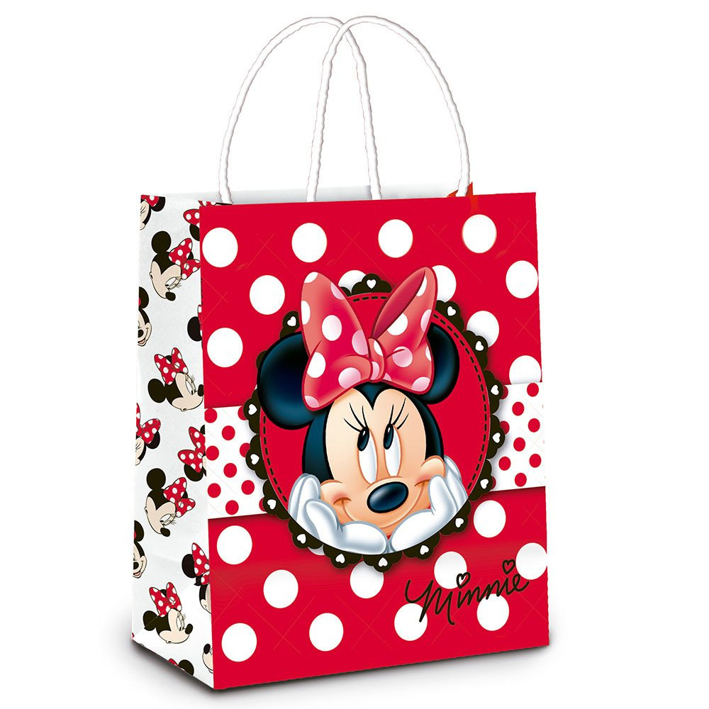 SACOLA PAPEL MINNIE CLASSIC MINI 10.5X9.5X4 PT C/1