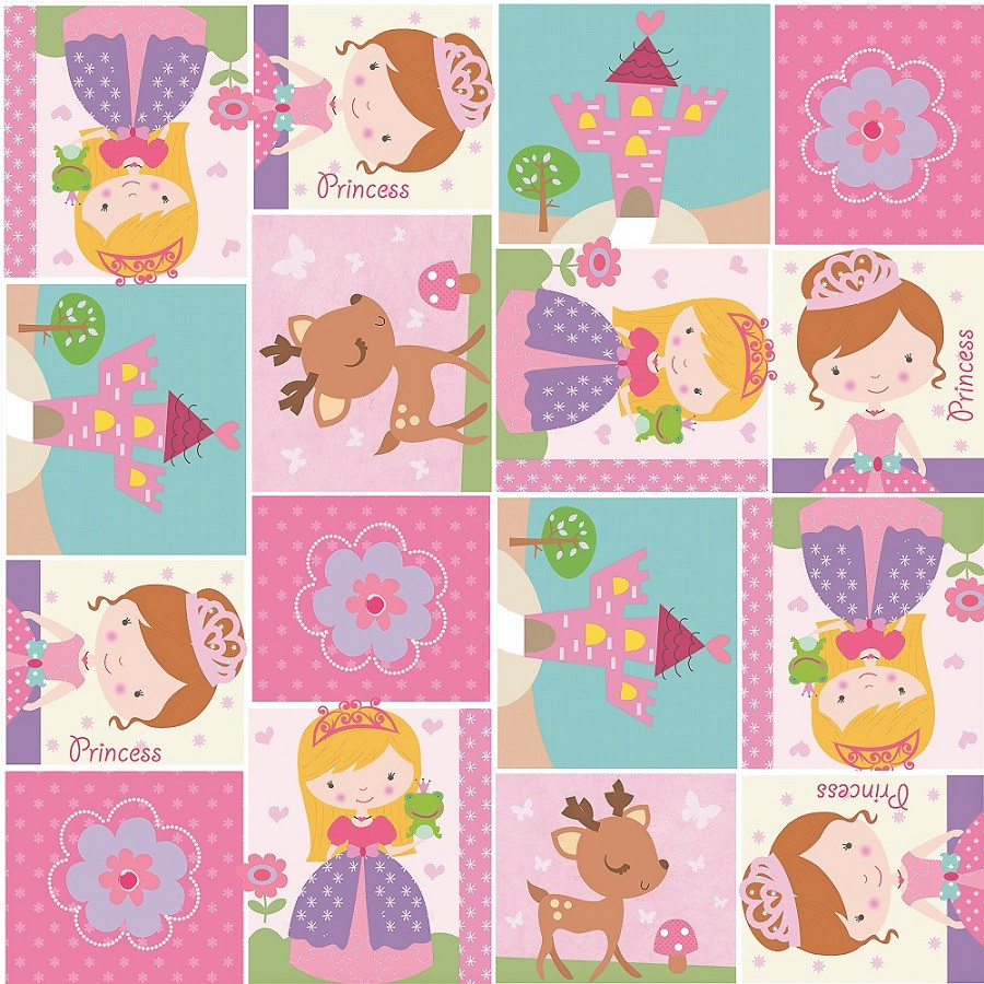 SACO PEROL 89X120 MAGIA DAS PRINCESAS PT C/25 UN