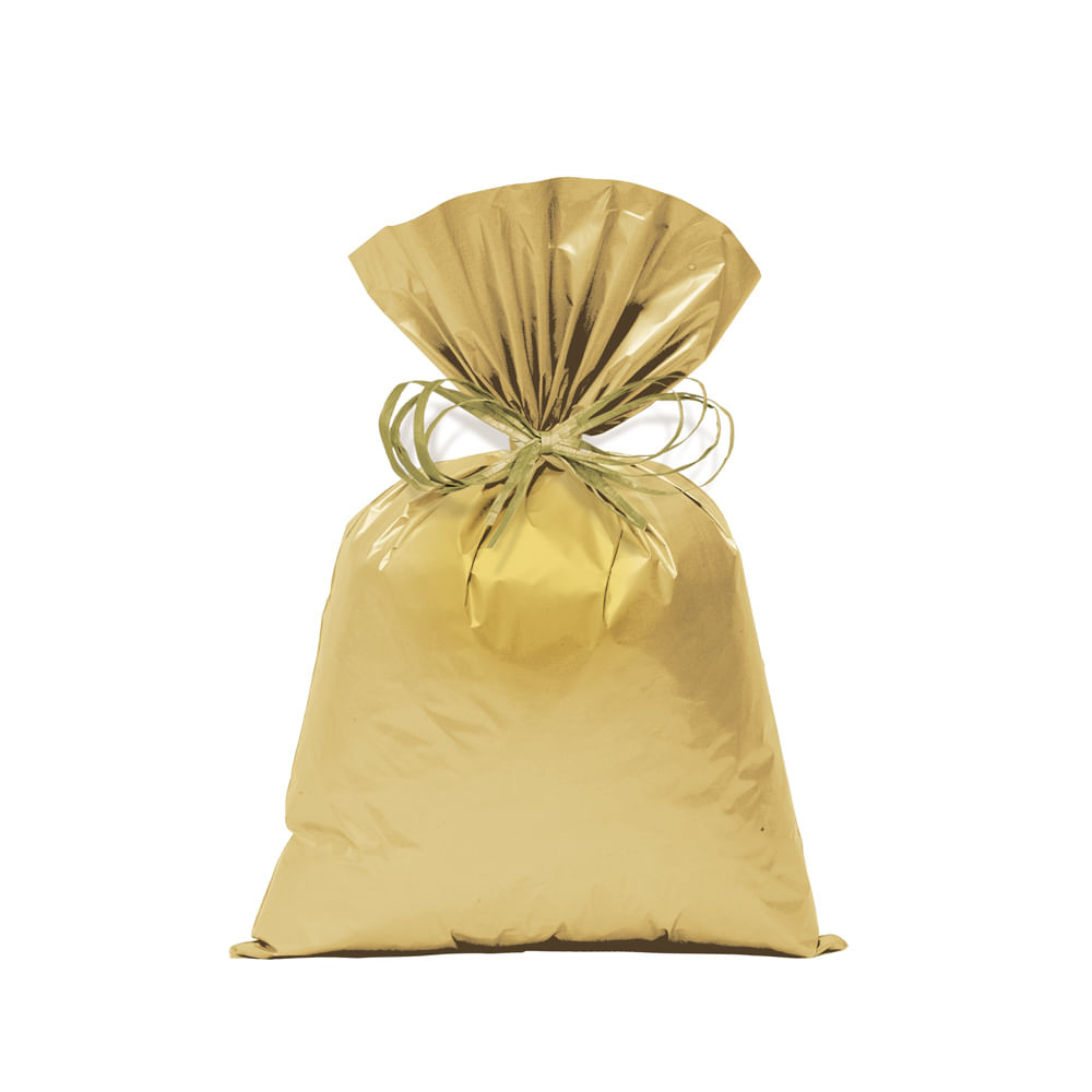 SACO PEROL 20X29 OURO PT C/50 UN