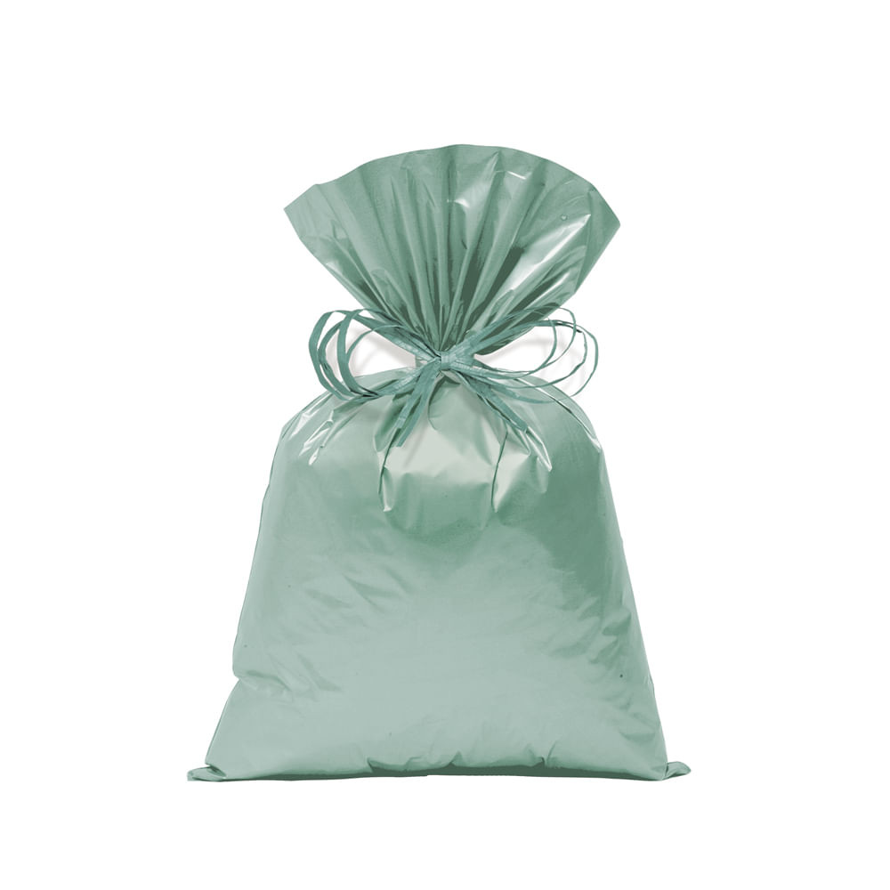 SACO PEROL 35X54 VERDE EUCALIPTO PT C/50 UN