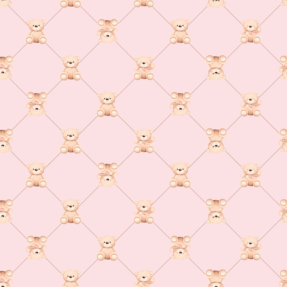 SACO PEROL 20X29 URSINHO BOTONE ROSA PT C/50 UN