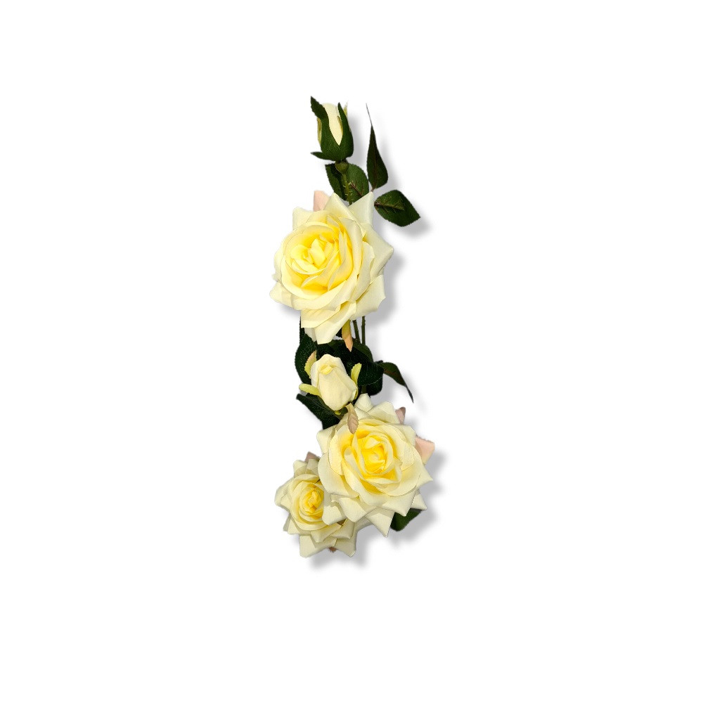 ROSEIRA C/3 ROSAS E 2 BTS 20X20X120CM BR C/1 UN
