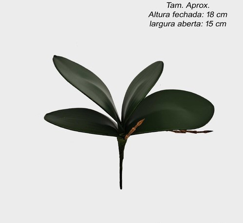 FOLHAS BUQUE DE ORQUIDEA  4 HASTES - 1UN