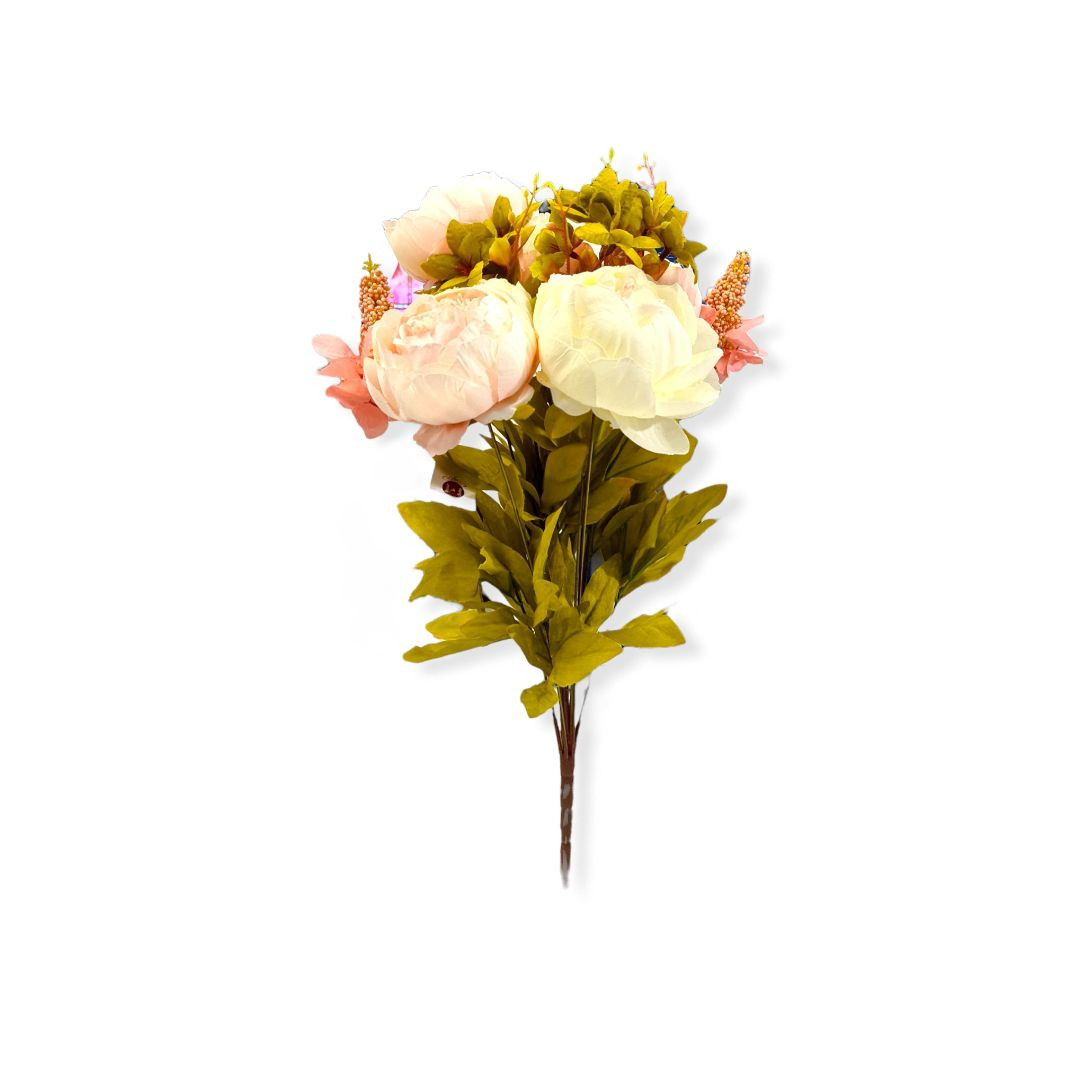 BUQUE PEONIA ENVELHECIDA BR/RSC TAM. 55CM - C/1 UN