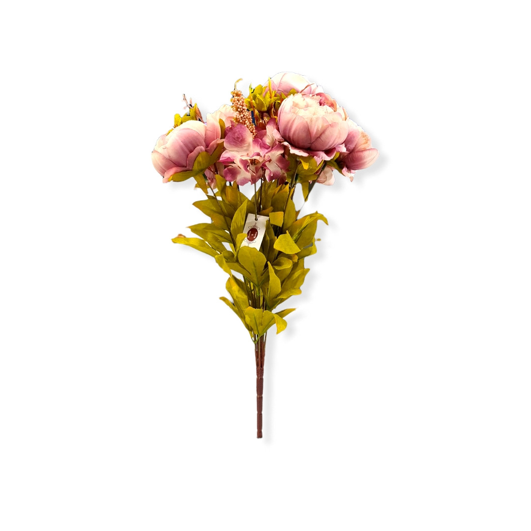 BUQUE PEONIA ENVELHECIDA PK TAM. 55CM - C/1 UN
