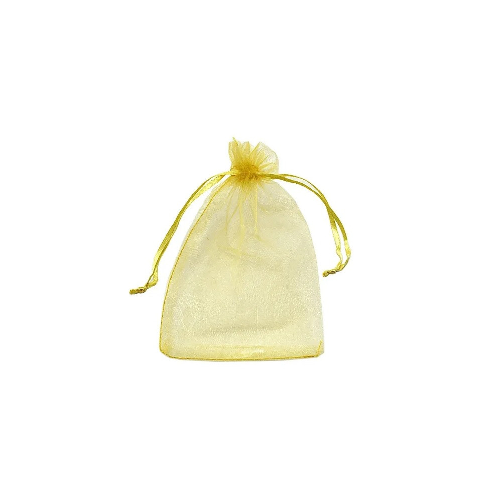 SAQUINHO DE ORGANZA TAM 35X55CM OURO C/1 UN
