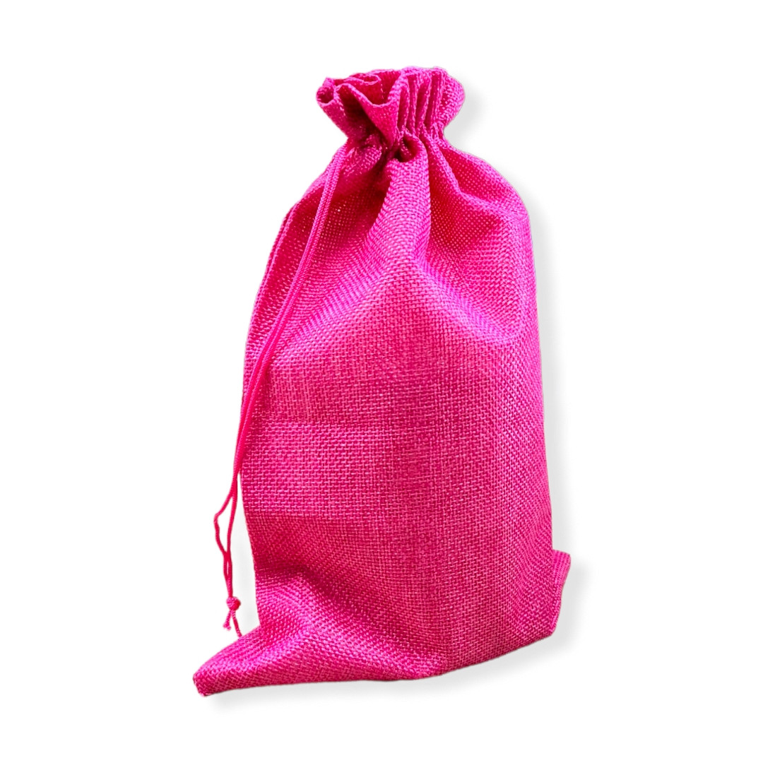 SAQUINHO DE LINHO 20X30CM ROSA C/1 UN