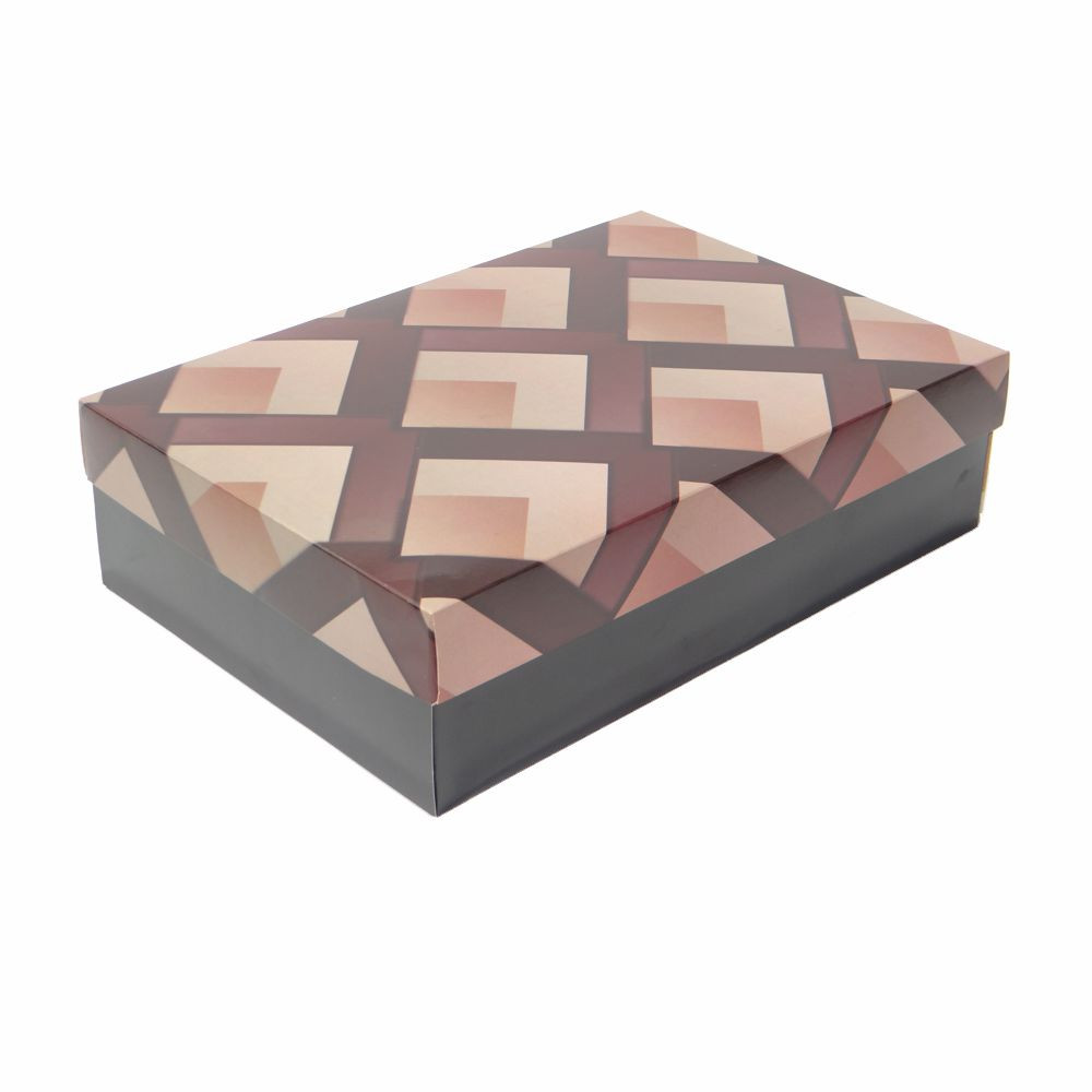 CX RET DUPLEX FD PRETO TP XADREZ MR 30X20X8CM C/1 UN