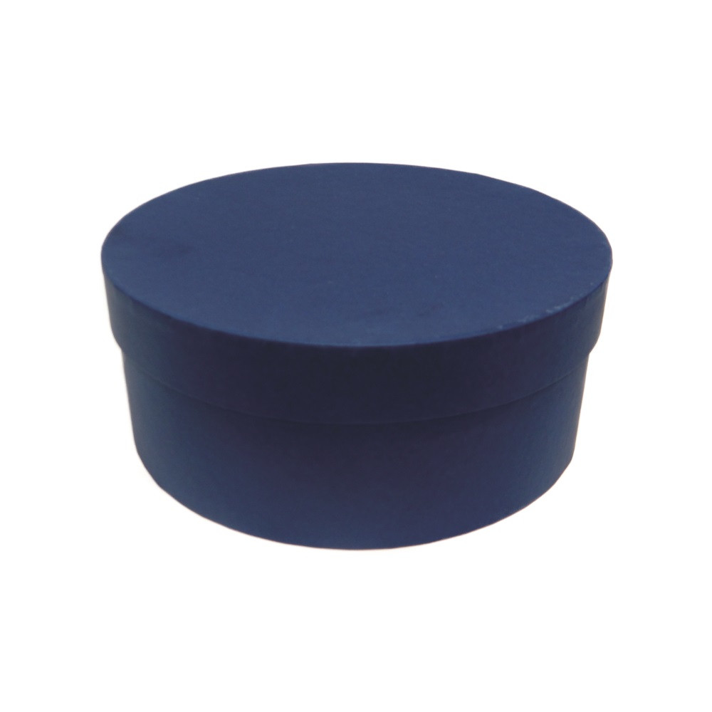 CAIXA REDONDA RIGIDA N 017 24X24X10 PORTO SEGURO - AZUL ESCURO