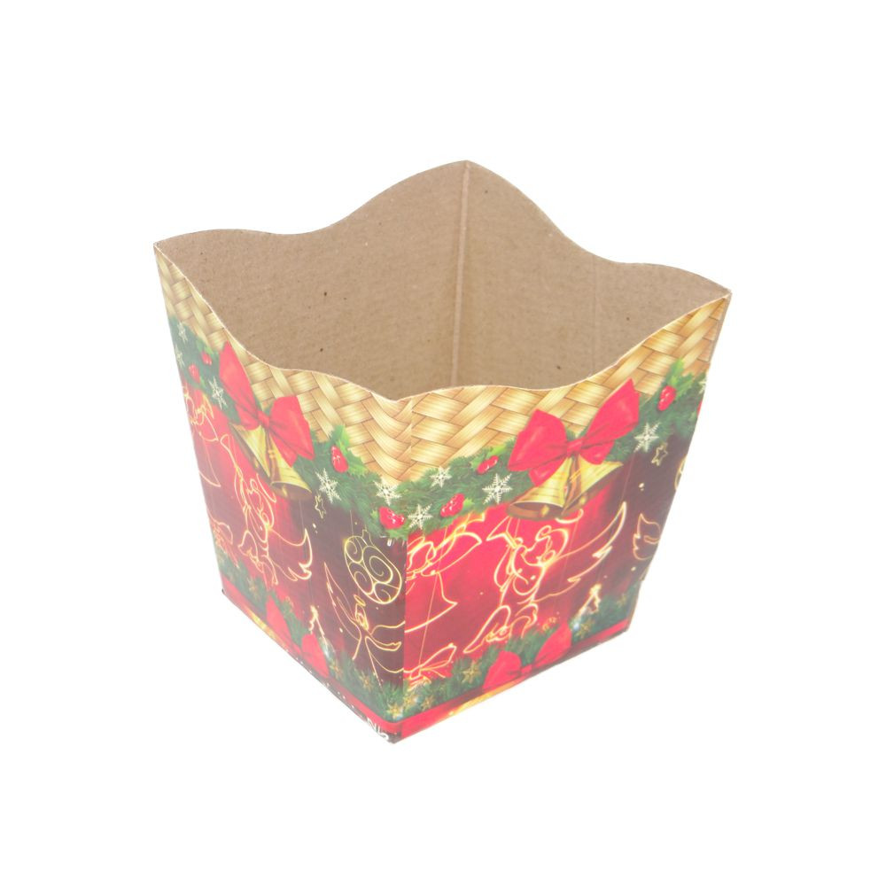 CACHEPO NATAL G 12X12X16CM ANJOS C/1 UN