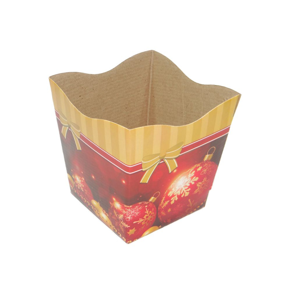 CACHEPO NATAL G 12X12X16CM ENFEITES NATALINOS C/1 UN