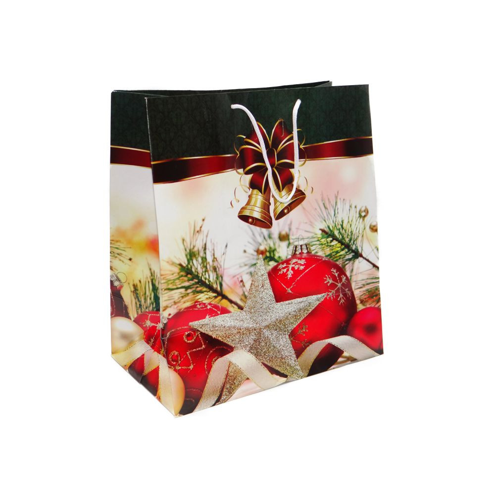 SACOLA NATAL M 30X18X34CM SINOS C/1 UN