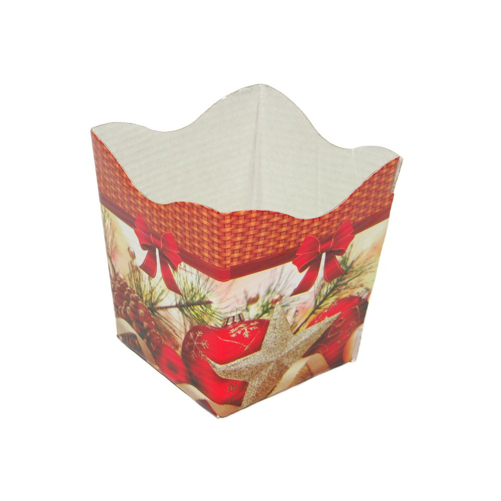 CACHEPO NATAL M 9X9X12CM ENFEITES NATALINOS C/VIME C/1 UN