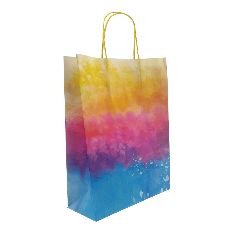 SACOLA ARCO IRIS TAM M 24X31X10CM C/1 UN