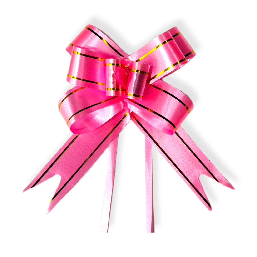 LACO PLASTICO 30MMX48CM ROSA C/FRISO DOURADO PT C/10 UN