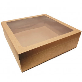 CX QUADRADA C/VISOR TAM M 33X33X10 - KRAFT