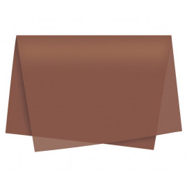 PAPEL SEDA MARROM 49X69 PT C/50 UN