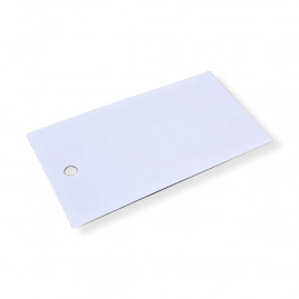TAG CARTAO P/PRESENTEAR PAPEL BRANCO 5X9CM C/1 UN
