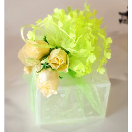 SAQUINHO DE ORGANZA REDONDO NEON TAM. 33CM C/1 UN
