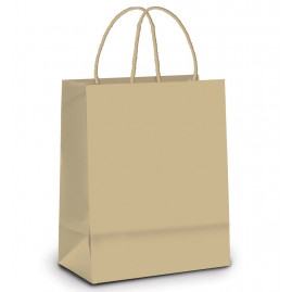 SACOLA PAPEL KRAFT P/ PRESENTE P 21.5X15X8 C/1 UN