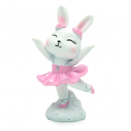 COELHOS RESINA BAILARINA ROS/BCO (PETIT SWEET) JG C/2 PC