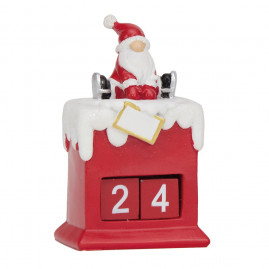 CALENDARIO NAT CHAMINE C/NOEL VRM/BCO 14CM () C/1 UN