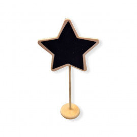 PLAQUINHA MAD. 17X18CM MOD. ESTRELA C/1 UN