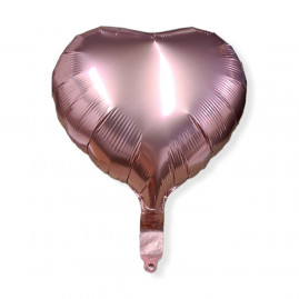 BALAO METAL.C45 CM CORACAO ROSA CRO