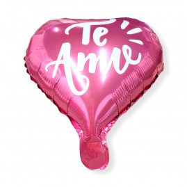 BALAO METAL.C25 CM CORACAO TE AMO RS