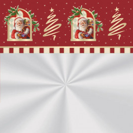 SACO TRANSP 60X75 NOEL CARMIN PT C/25 UN
