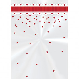 SACO TRANSP 10X14 CUTE HEART REGIST PT C/50 UN