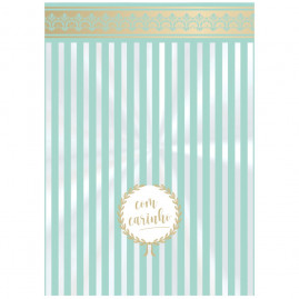 SACO TRANSP REGIST 15X22 COM CARINHO ACQUA PT C/50 UN