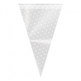 CONE RENDA 17,5X29,5 PT C/50 UN