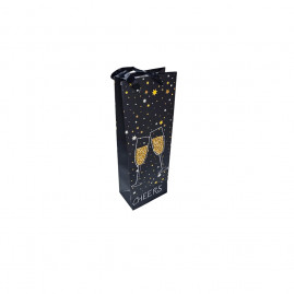 SACOLA P/ GARRAFA TAM 12,8X38X8,4CM TACA CONTORNO C/1 UN