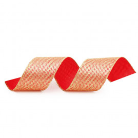 FITA GLITTER VRM/OUR 3,8CMX914CM (FITAS NATALINAS) C/1 UN