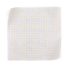 PAPEL MANTEIGA FOLHA GRID OURO 45X70 PT C/20 UN