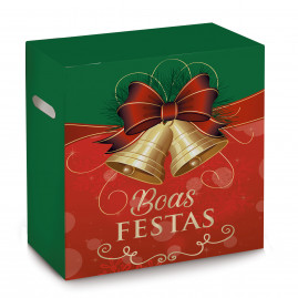CX P/CESTA DE NATAL BOAS FESTAS 30X19X38 C/1 UN