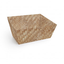 CESTA CARTAO TRAPEZIO PALHA P 19X13X8 C/1 UN