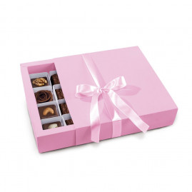 CX C/LUVA P/16 BOMBONS BLUSH 16,5X16,5X4 C/1 UN